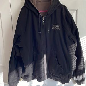 Mens reversible Harley, Davidson hooded jacket size xxxl